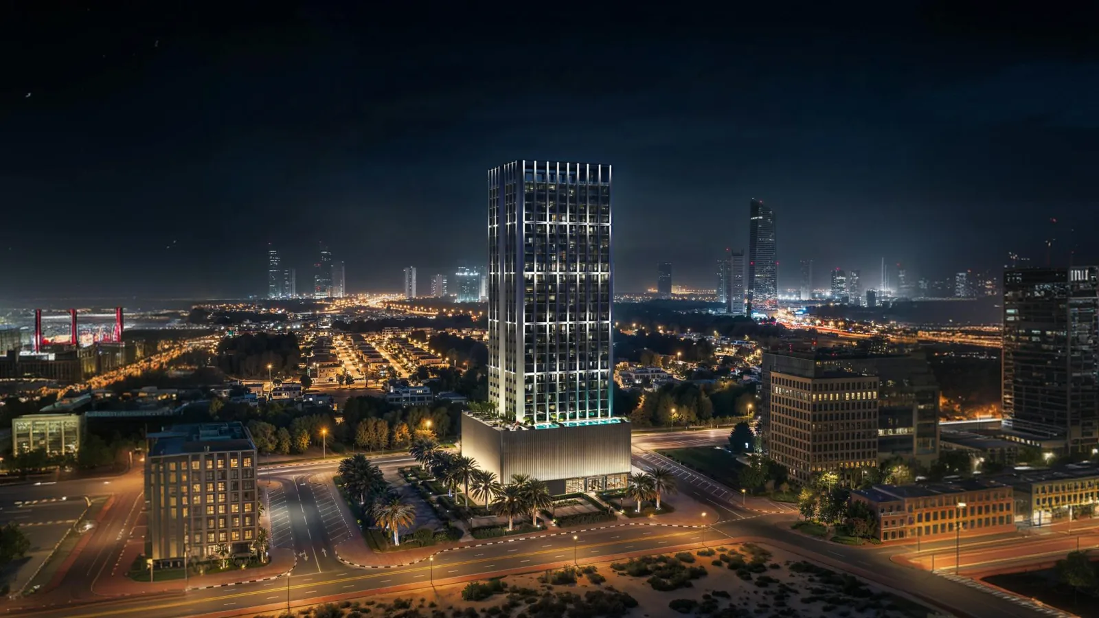 تصور من المطور لمشروع Binghatti Etherea.