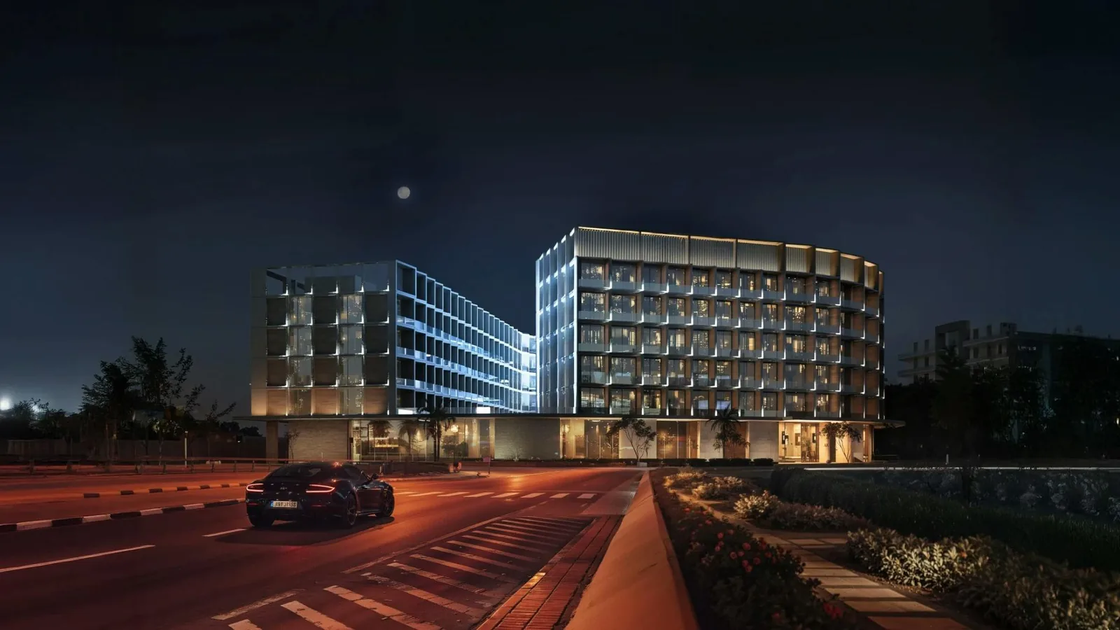 Developer illustration of Binghatti Hillcrest.