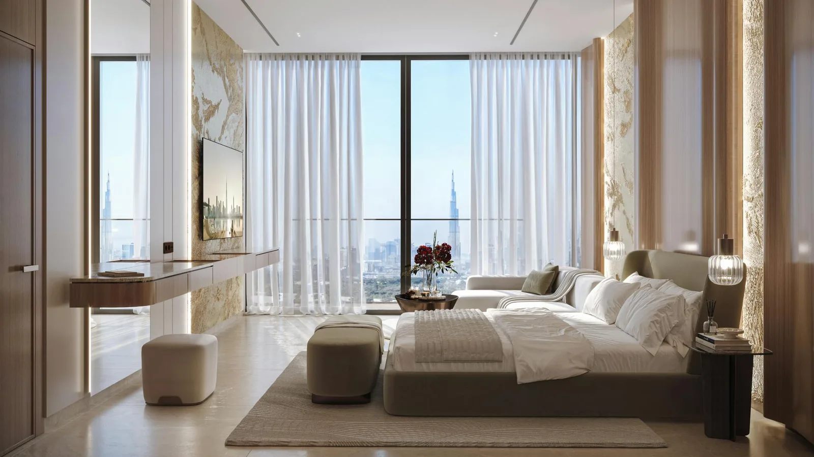 Developer illustration of Binghatti Luxuria.