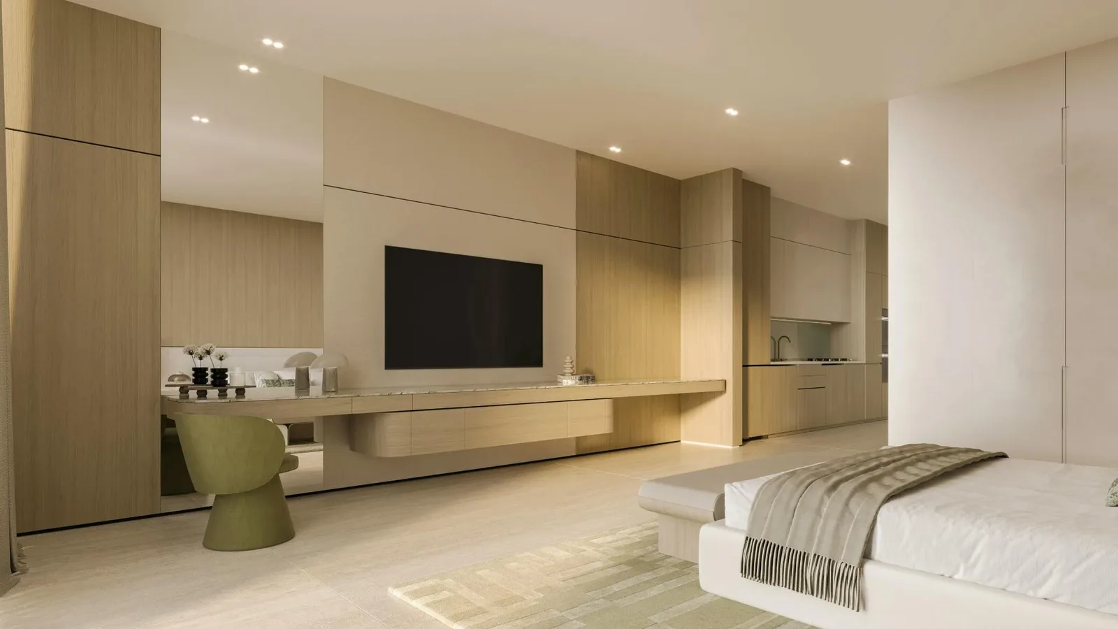 Binghatti Skyterraces için geliştiricinin hazırladığı görsel.