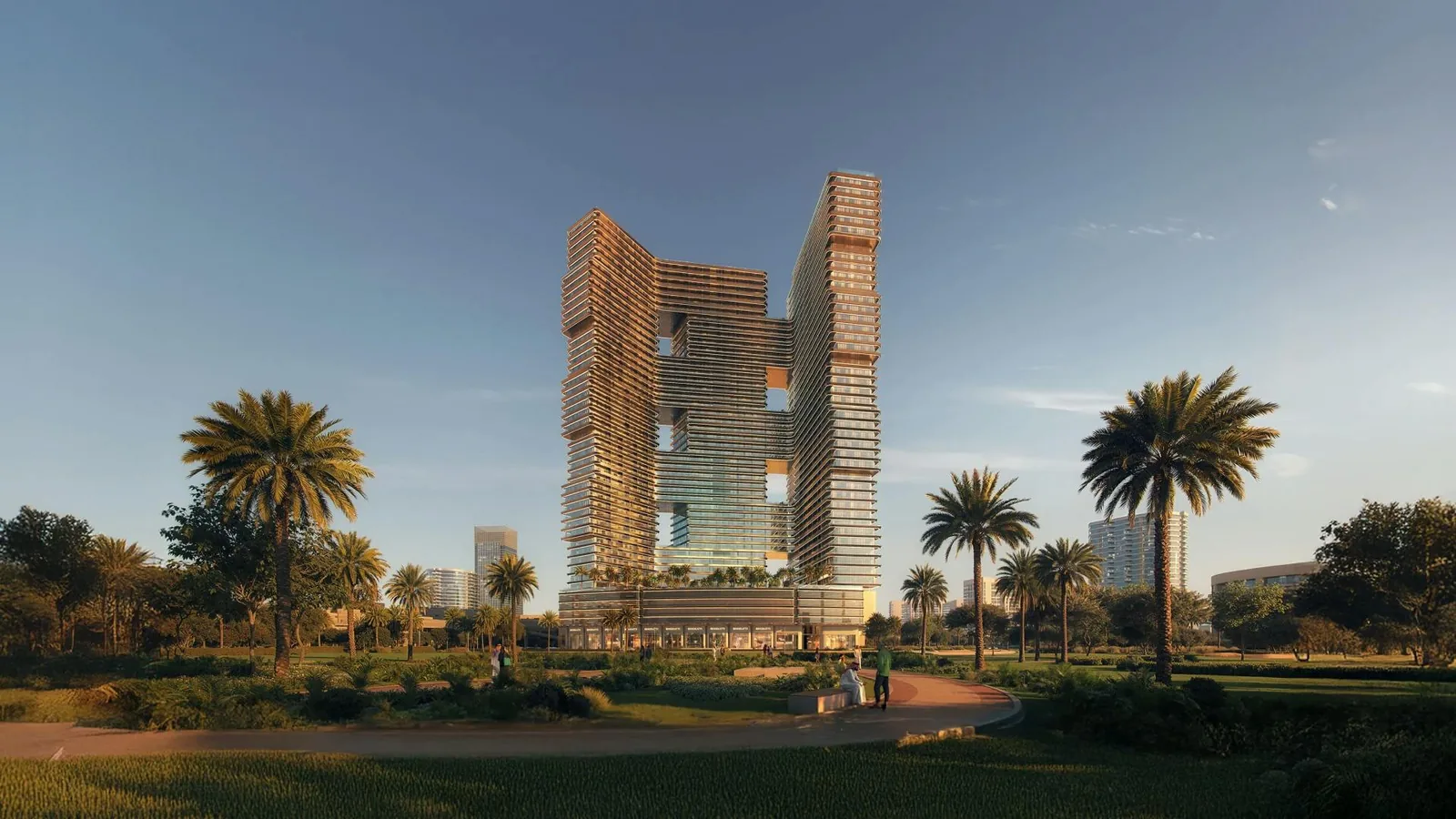 Developer illustration of Binghatti Skyterraces.